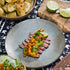 FLAT IRON STEAK, PINEAPPLE SALSA, AND MUSTARD POTATOES