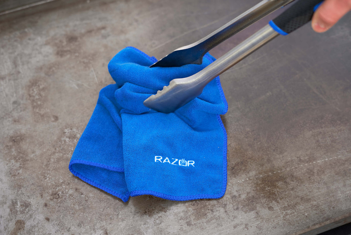 Razor Microfiber Cleaning Cloth Griddle Towels Lint-Free Machine Washa –  Pricedrightsales