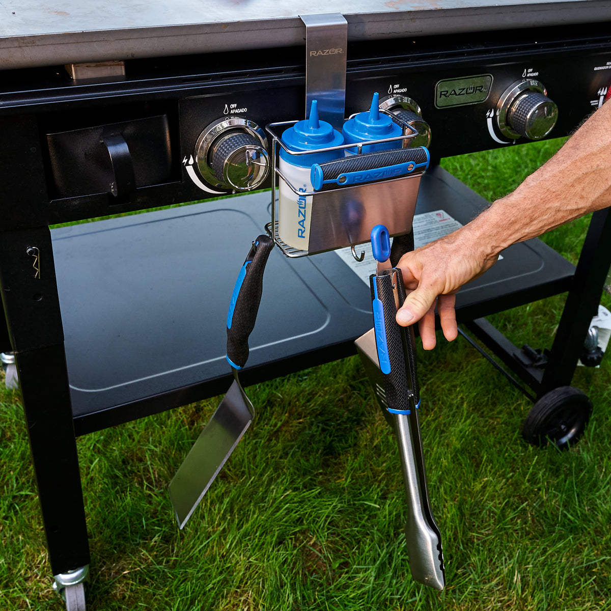 Squeeze Bottle Holder Razor Griddle