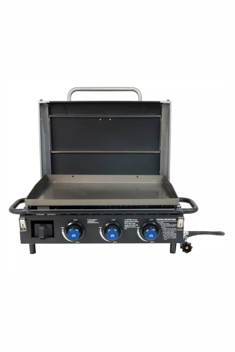 New 25" 3 Burner portable Griddle with Lid Razor Griddle