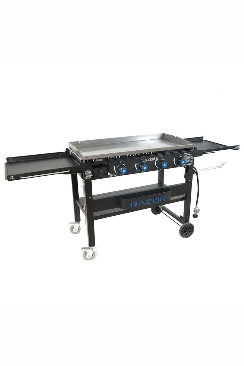 4-Burner Propane Gas Grill with Griddle Top