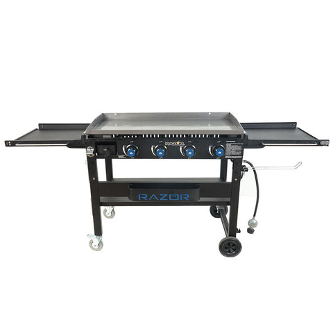 Most Features, Most Versatile & Most Popular!  Deluxe 37 Inch 4-Burner Griddle