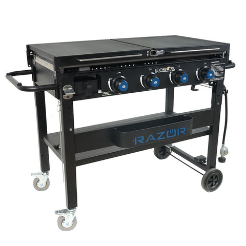 Most Features, Most Versatile & Most Popular!  Deluxe 37 Inch 4-Burner Griddle