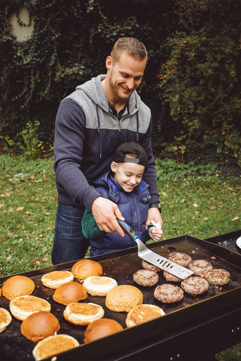 Most Features, Most Versatile & Most Popular!  Deluxe 37 Inch 4-Burner Griddle