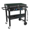 New 28" 2 Burner with Foldable Shelves & Features