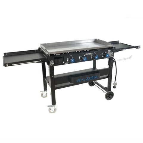 Most Features, Most Versatile & Most Popular!  Deluxe 37 Inch 4-Burner Griddle